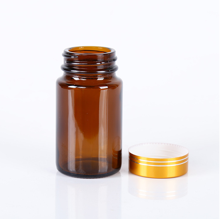 High quality amber and clear glass bottle for medicine and capsule