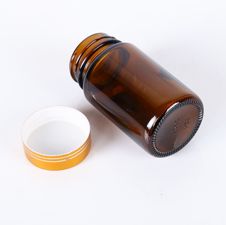 High quality amber and clear glass bottle for medicine and capsule