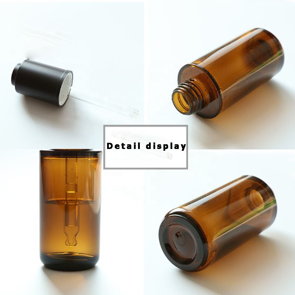 High quality and best selling 10~60ml press dropper PETG bottle for cosmetic essential oil