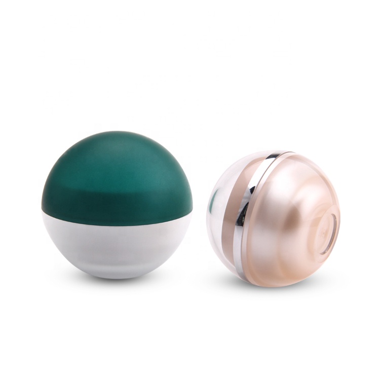 High quality ball shape cosmetic cream jar acrylic