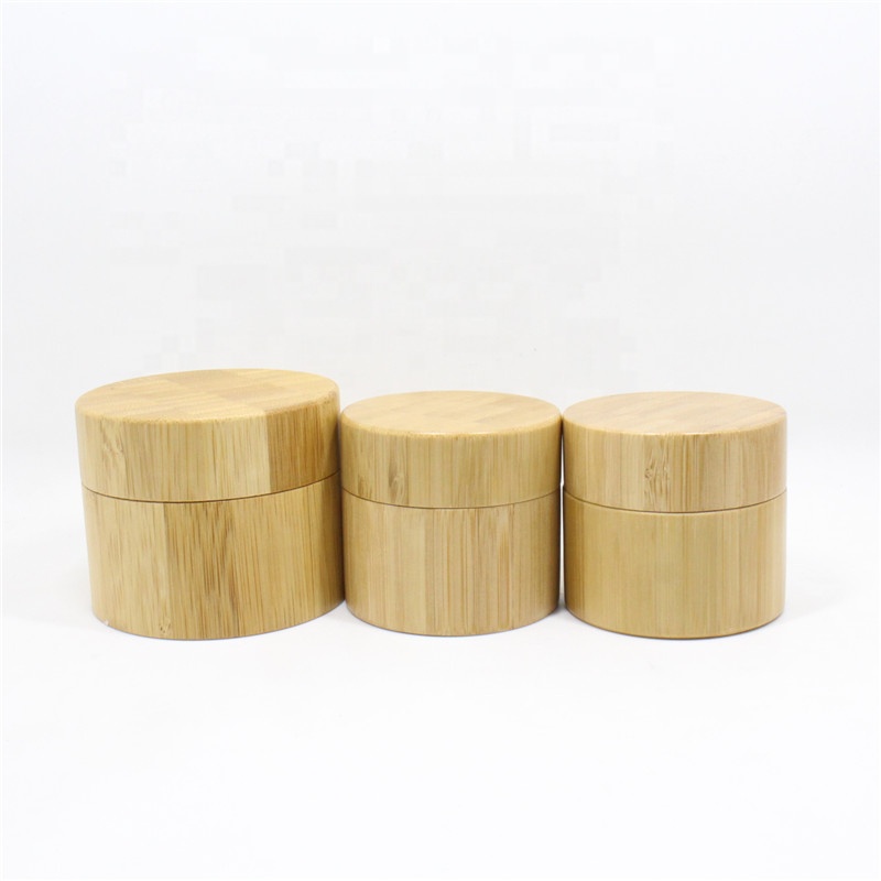 High quality bamboo cosmetic packaging cream container 10g 20g 30g 50g 100g