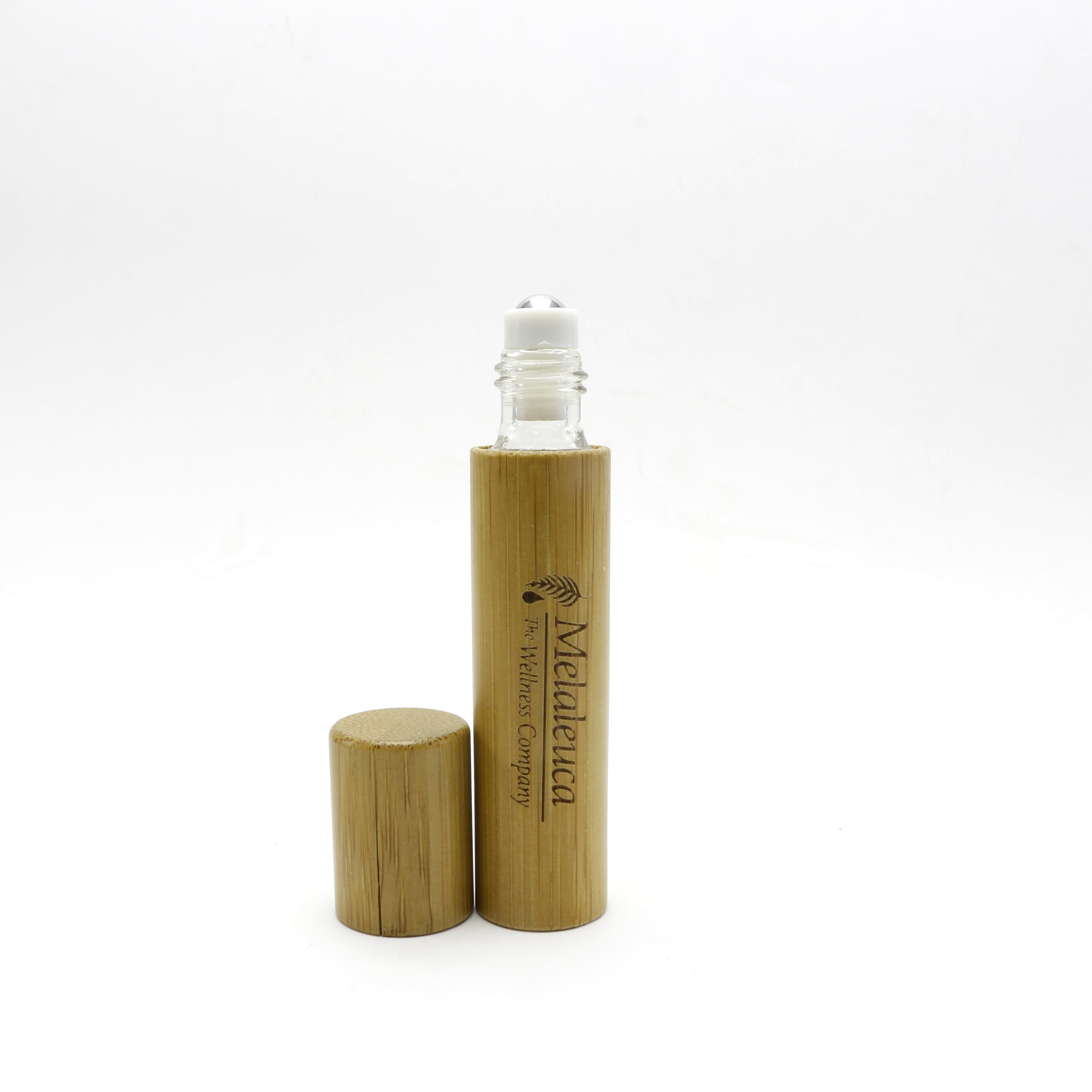 High quality bamboo roller olive oil glass bottle BR-013RL
