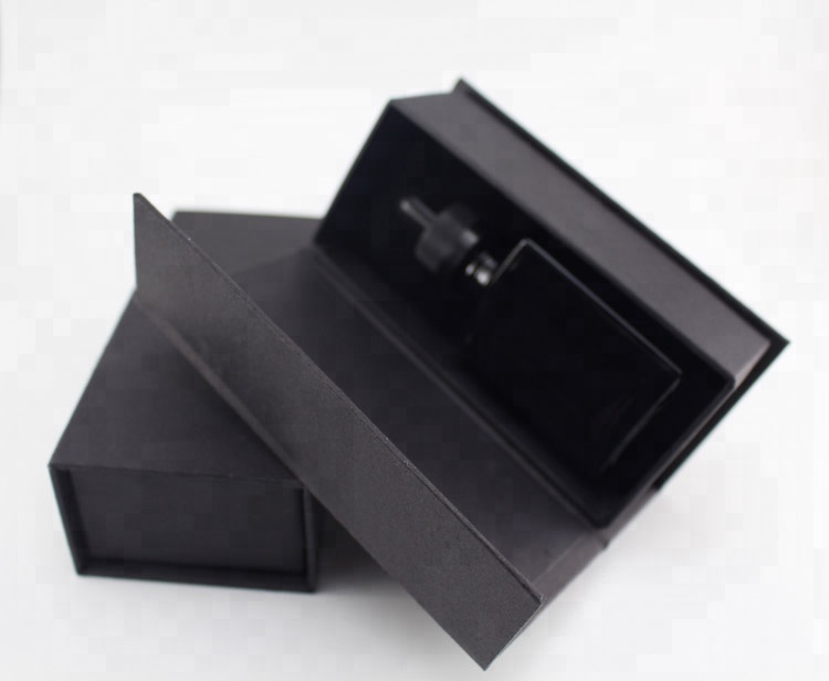 High quality beard oil matte black rectangular glass dropper bottle with child resistant cap 15ml 30ml beard oil bottle