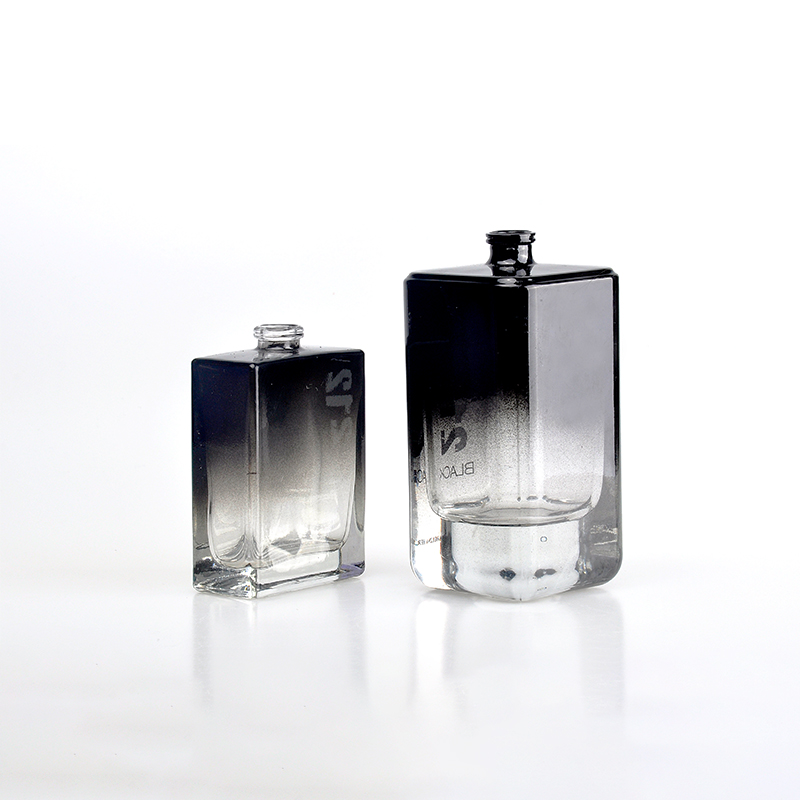 High quality black glass perfume bottles 50ml 100ml