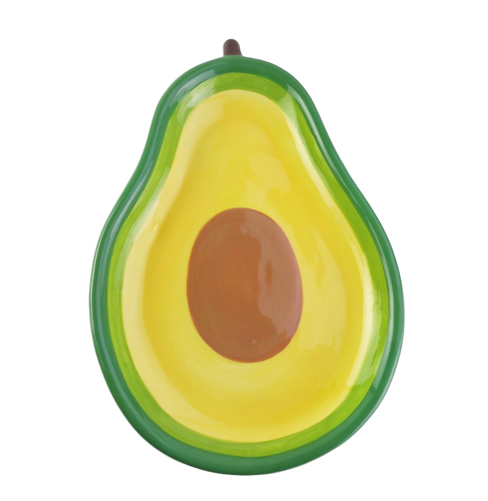 High quality canister sets ceramic fruit avacado big plate