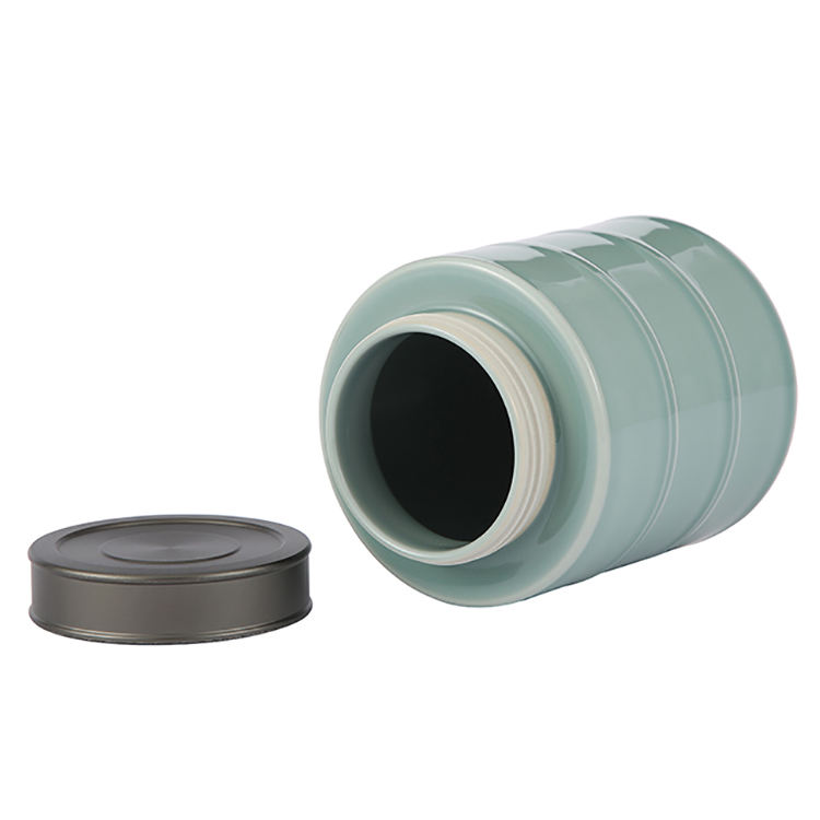 High quality ceramic storage jar custom ceramic jar ceramic jar with lid