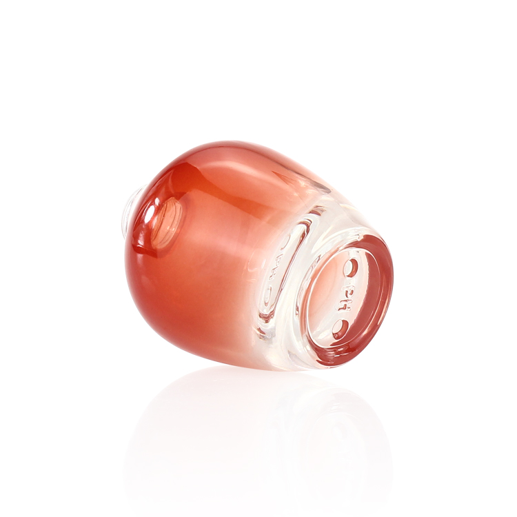 High quality cherry heart shape gradient glass jar for face cream cosmetic jars and bottles empty skin care good jar set 30g 50g