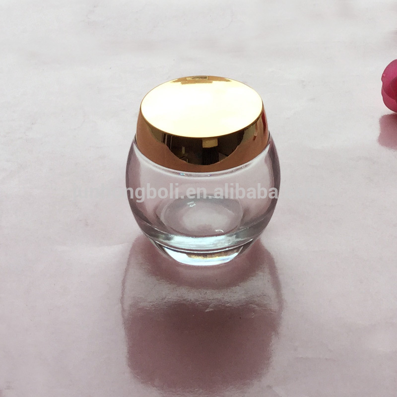High quality clear cosmetic cream jar/ bottle 120g face cream jar lotion glass bottles