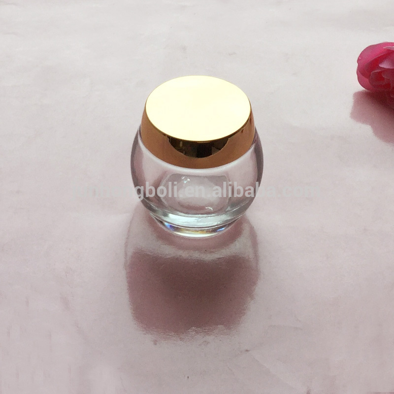 High quality clear cosmetic cream jar/ bottle 120g face cream jar lotion glass bottles