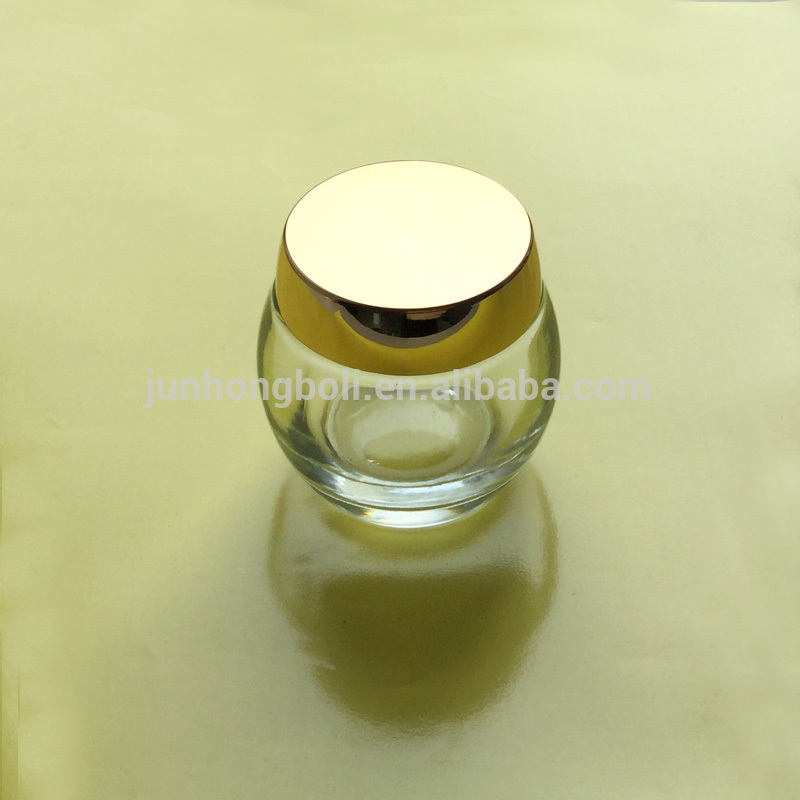 High quality clear cosmetic cream jar/ bottle 120g face cream jar lotion glass bottles