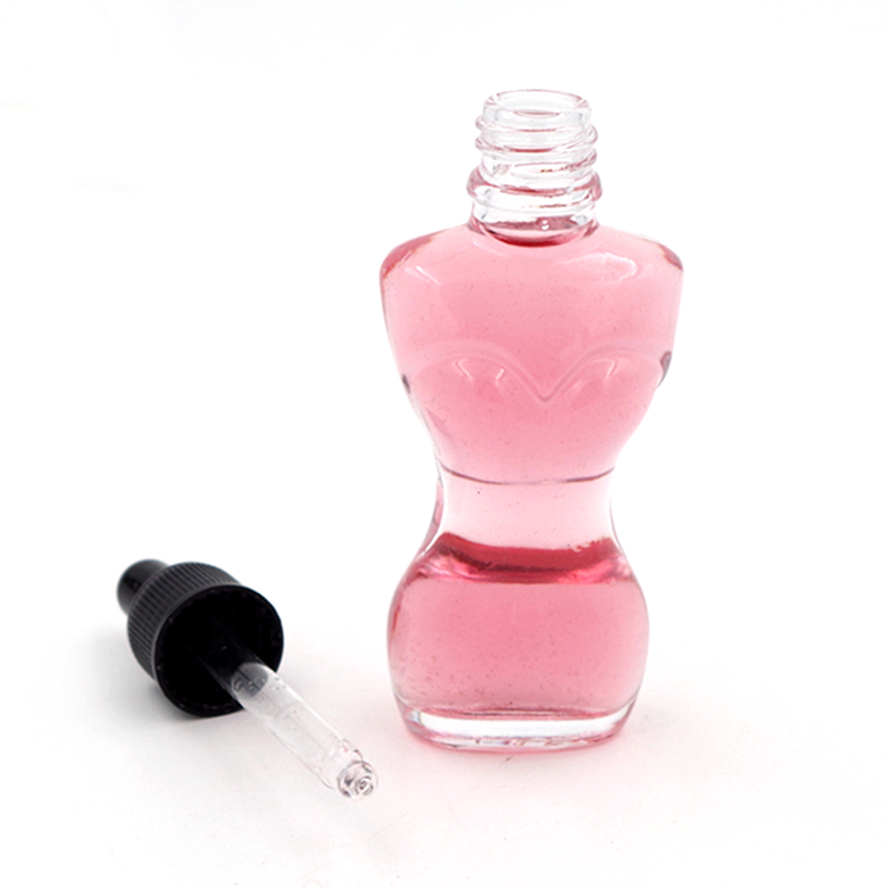 High quality clear empty bottle for tincture CBD oil essential oil glass dropper bottle with child resistant caps
