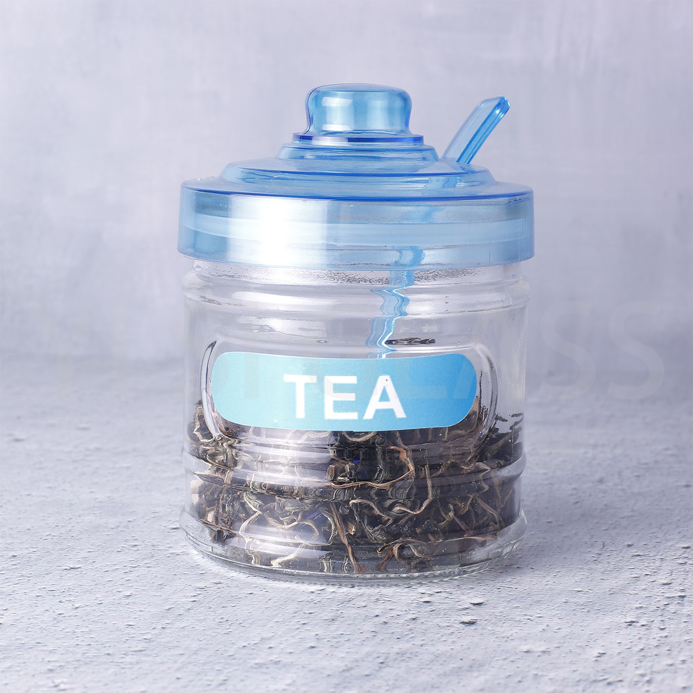 High quality clear glass jar kitchen storage jars for tea coffee suger