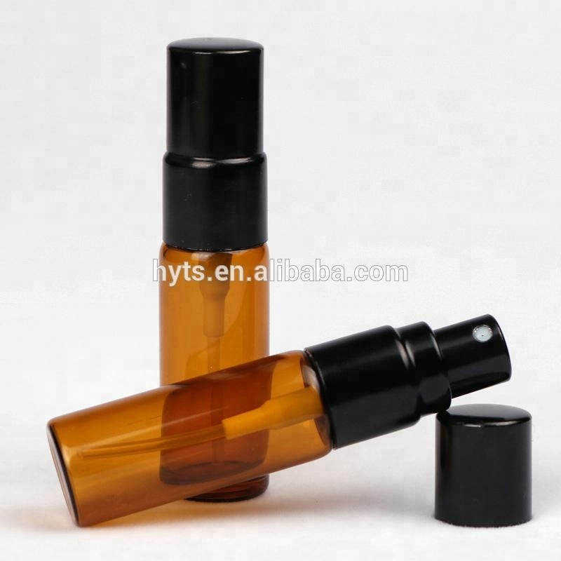 High quality clear tabular glass spray sample 10ml 2ml glass vial for perfume