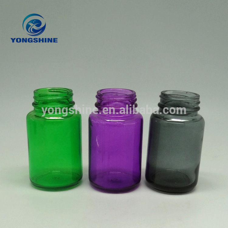 High quality colored pharmaceutical medecine glass bottle for pill packing