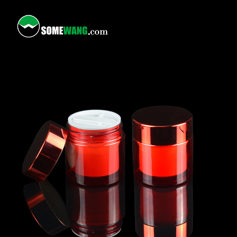 High quality cosmetic jars and bottles set 50g double walled face cream jar