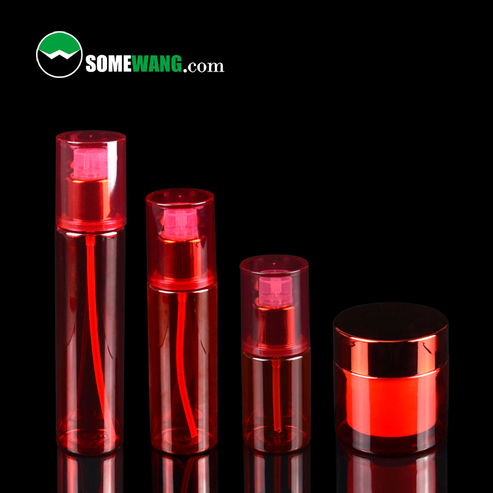 High quality cosmetic jars and bottles set 50g double walled face cream jar