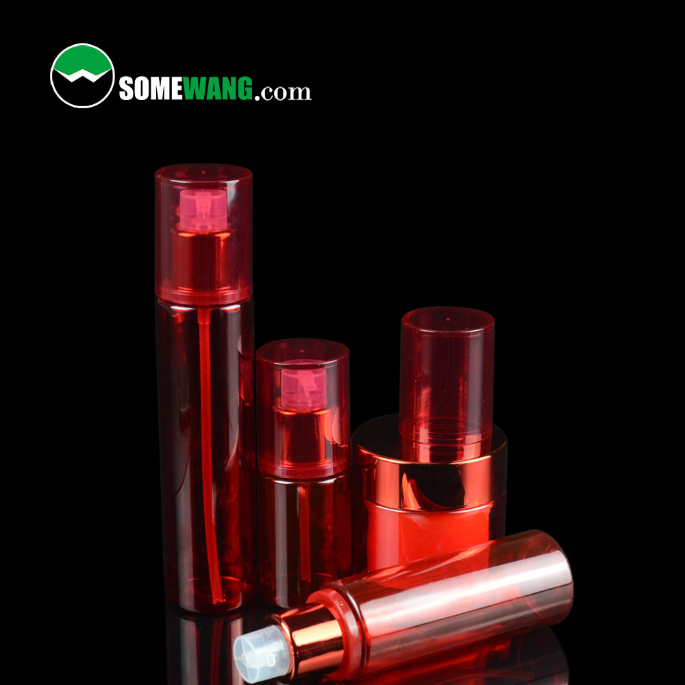 High quality cosmetic jars and bottles set 50g double walled face cream jar