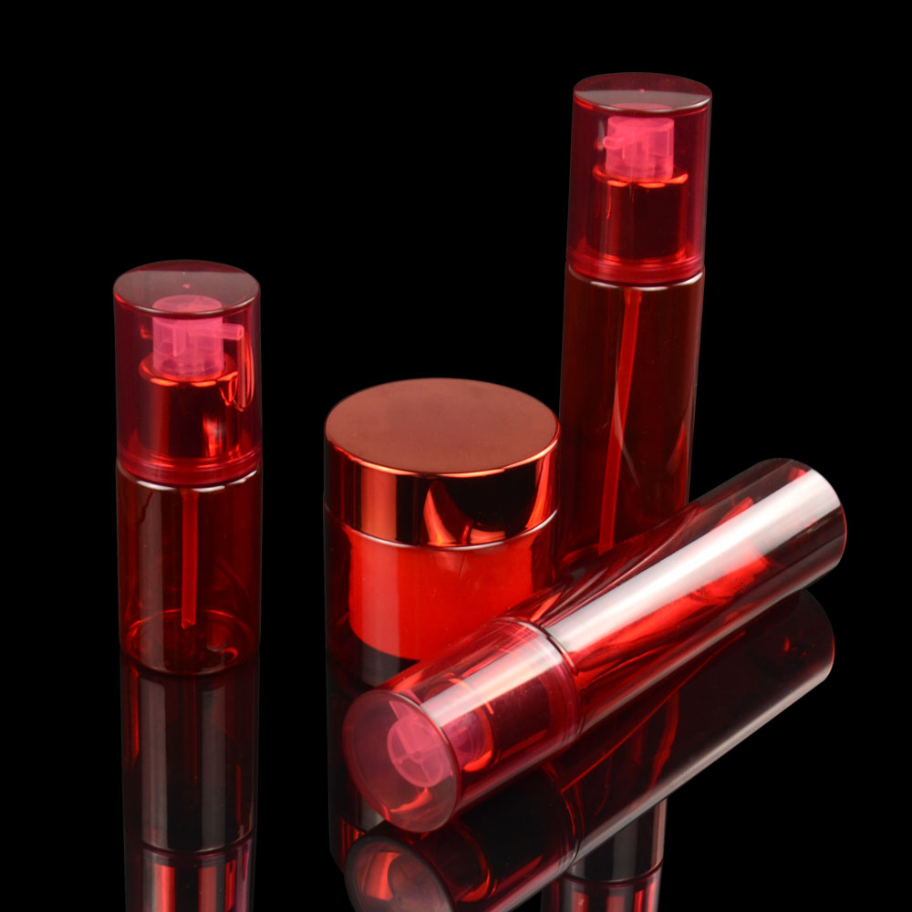 High quality cosmetic jars and bottles set 50g double walled face cream jar