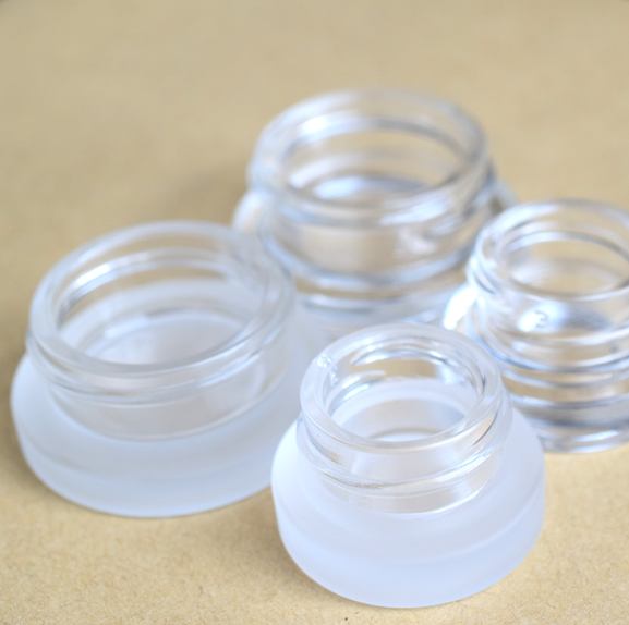 High quality cream jar with child resistant lid of balck white clear 5ml 7ml 9ml