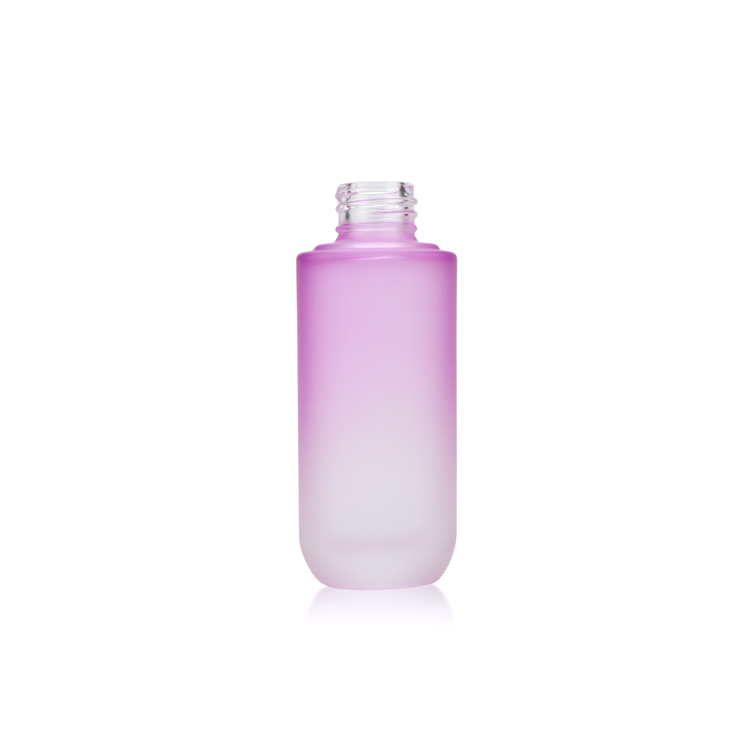 High quality custom 40ml 100ml 120ml round glass cosmetic bottle empty serum pump bottles for sale