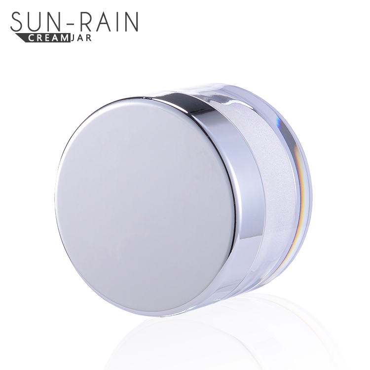 High quality custom cosmetic cream empty round colorful eco-friendly pet plastic jars