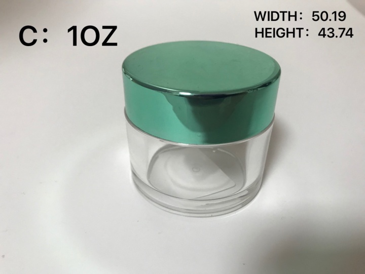 High quality custom size logo printed special design plastic cream jar