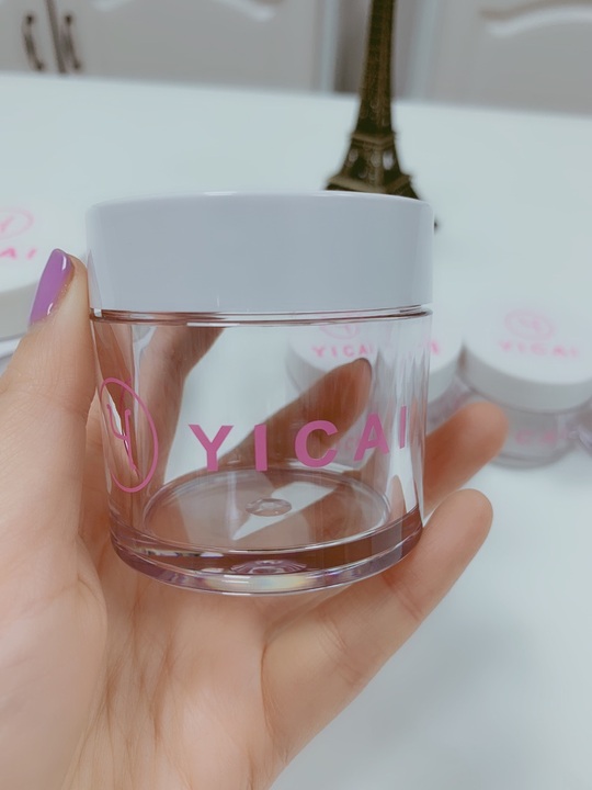 High quality custom size logo printed special design plastic cream jar