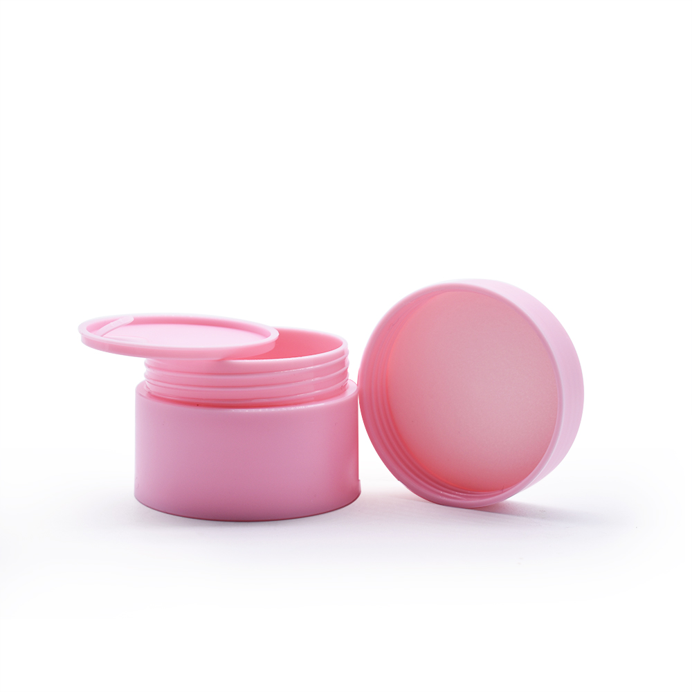 High quality customized cosmetic cream bottles and jars black pink face cream jar