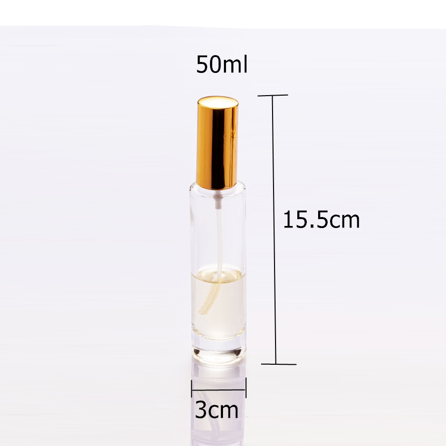 High quality customized empty perfume glass bottle 50ml