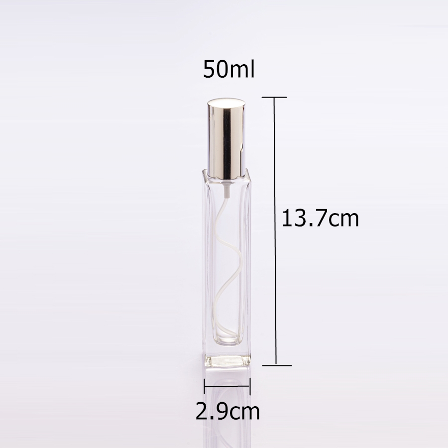 High quality customized empty perfume glass bottle 50ml