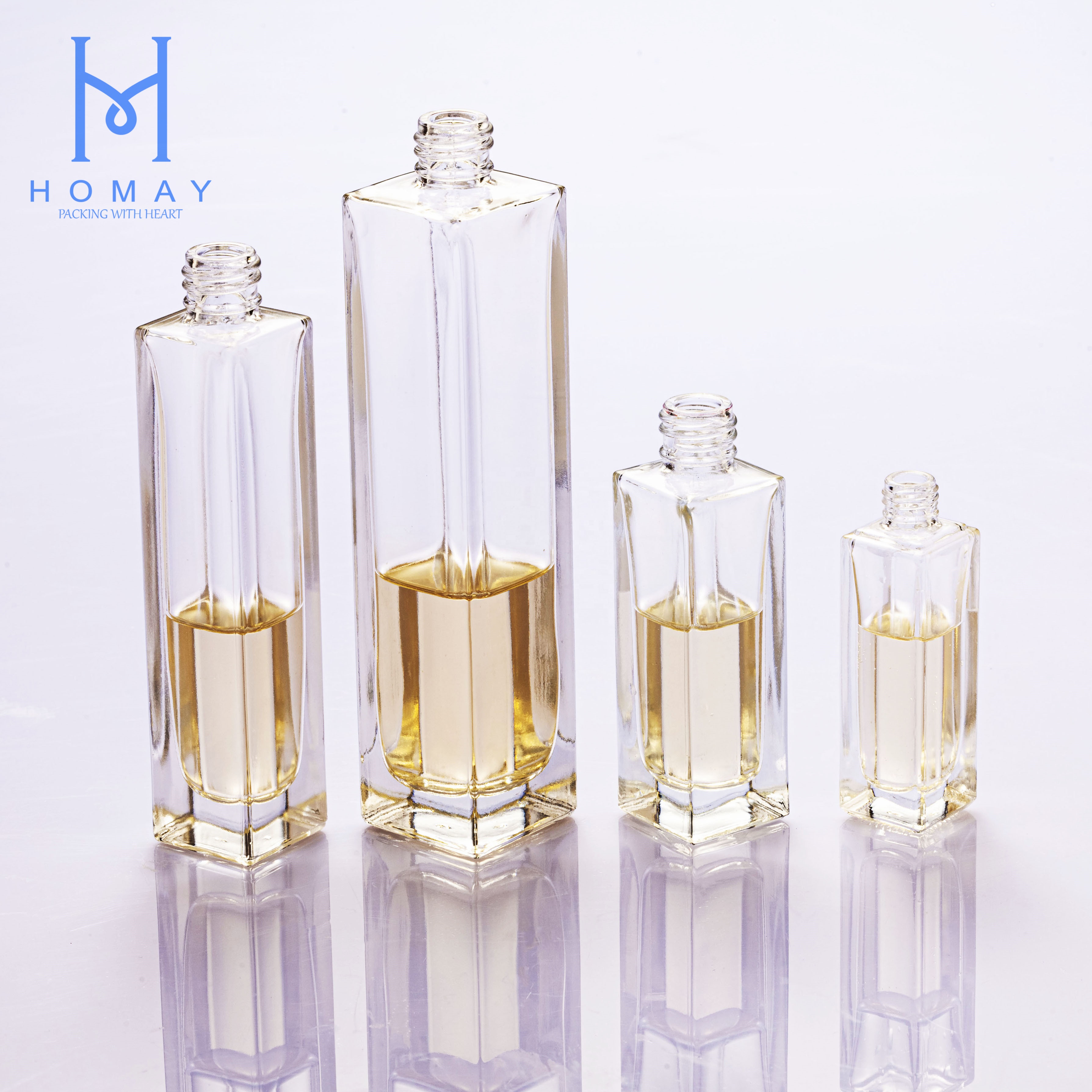 High quality customized empty perfume glass bottle 50ml