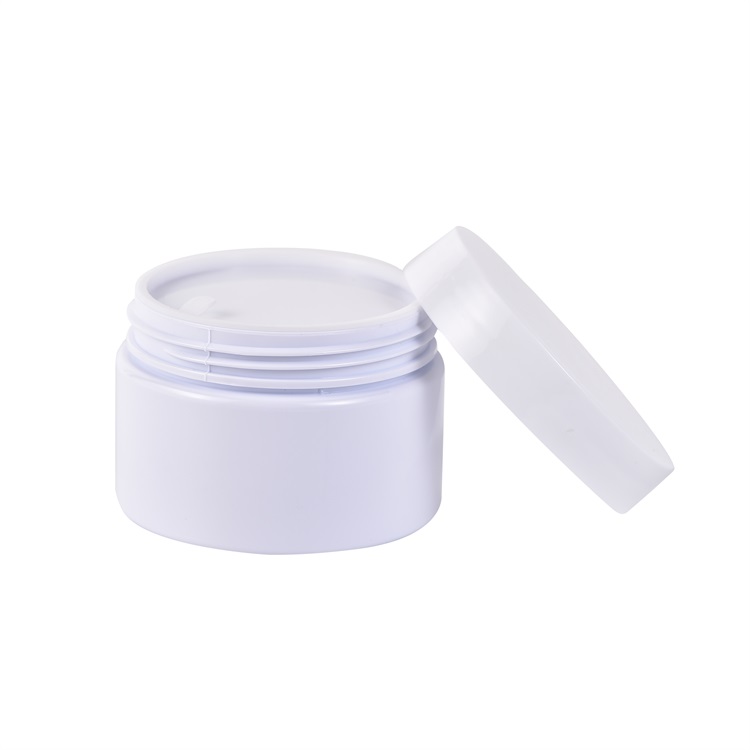 High quality customized recycle air tight empty white transparent cosmetic pet plastic jar manufacturers plastic jar