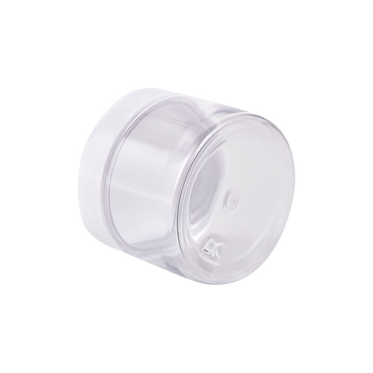 High quality customized recycle air tight empty white transparent cosmetic pet plastic jar manufacturers plastic jar