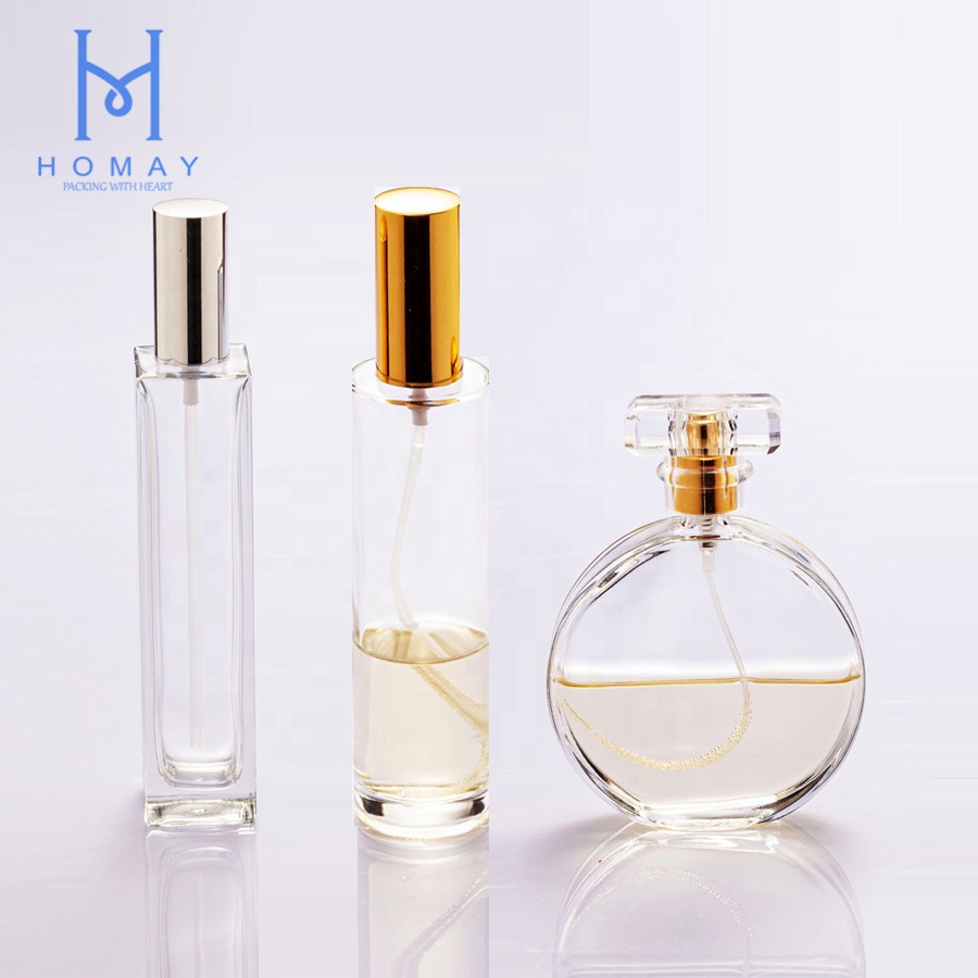 High quality different shape glass bottles perfume bottles 30ml,50ml,100ml