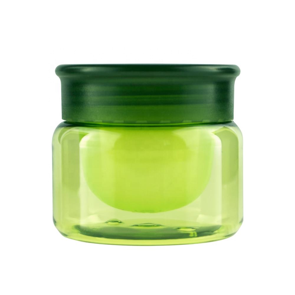 High quality double wall clear plastic jar crystal 50g crown lid face cream jars HG 53050 - D -R