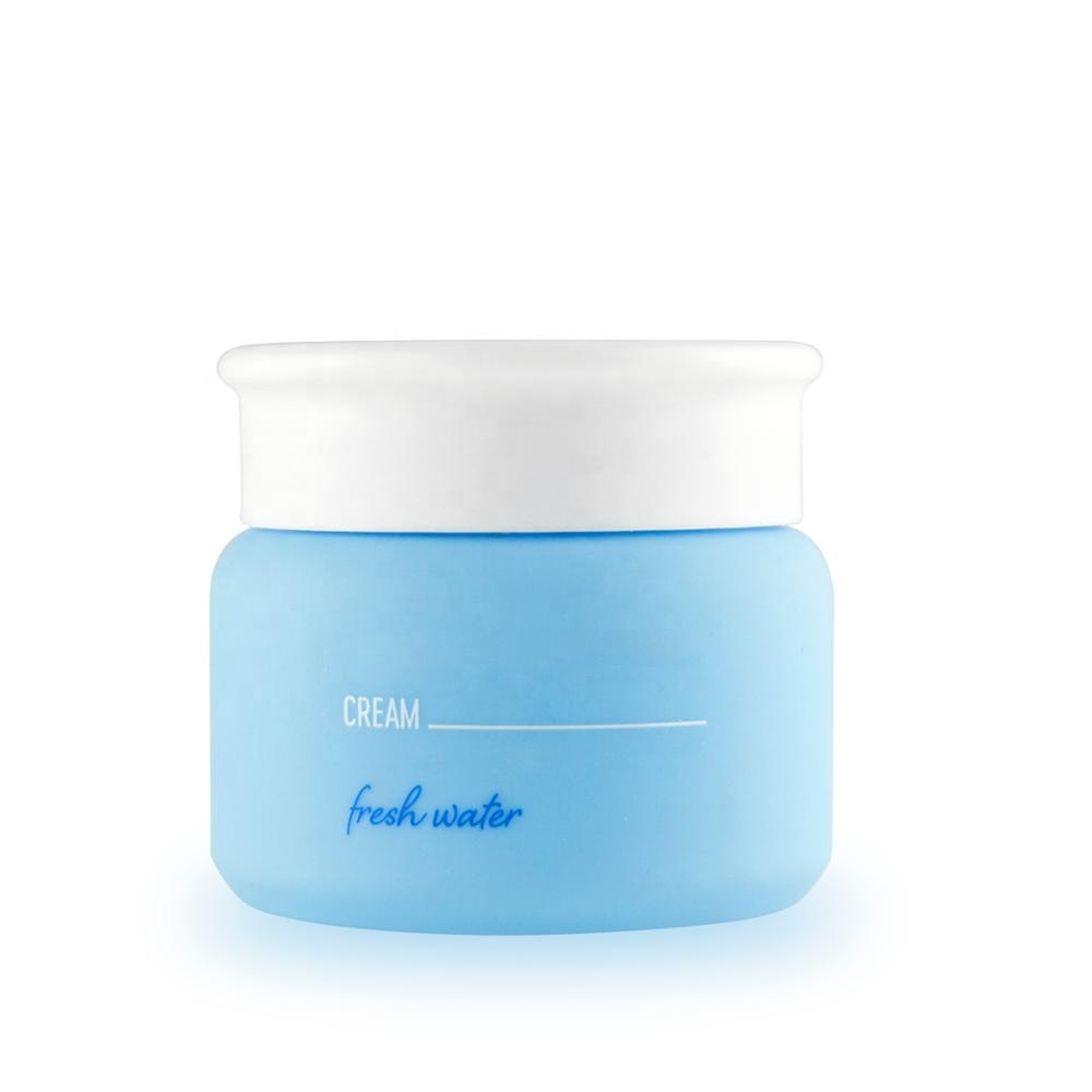 High quality double wall clear plastic jar crystal 50g crown lid face cream jars HG 53050 - D -R