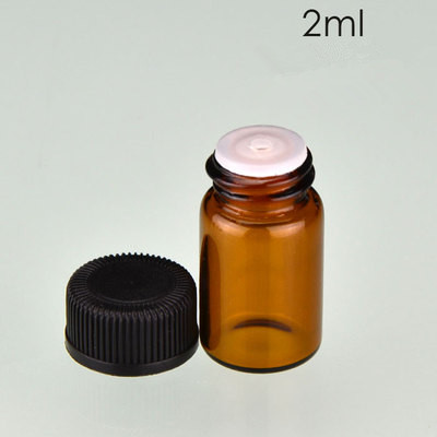 High-quality empty 5ml amber glass essential oil bottle