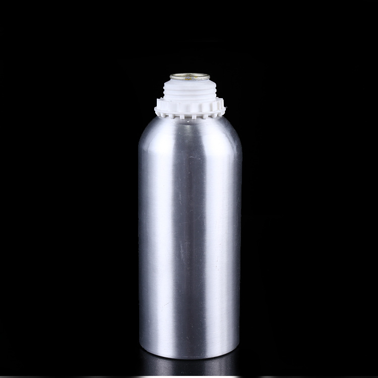 High quality empty aluminum bottle silver metal bottles with tamper evident lid