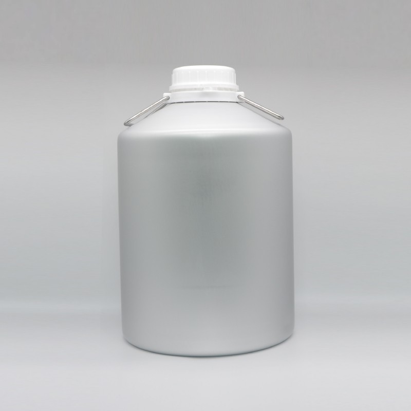 High quality empty aluminum bottle silver metal bottles with tamper evident lid