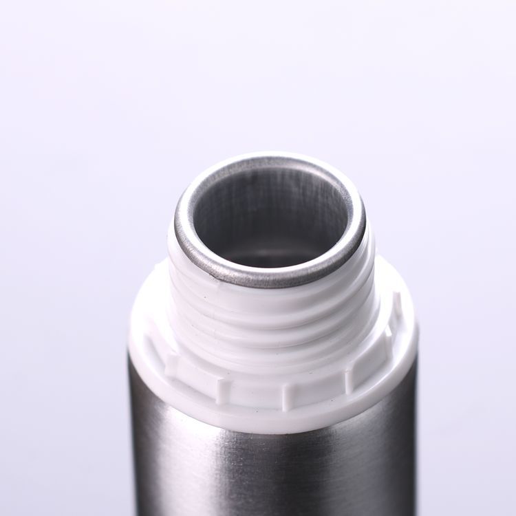 High quality empty aluminum bottle silver metal bottles with tamper evident lid