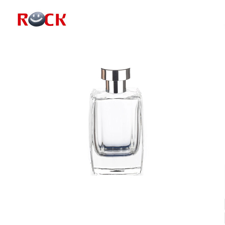 High quality empty square perfume bottle 100ml glass design