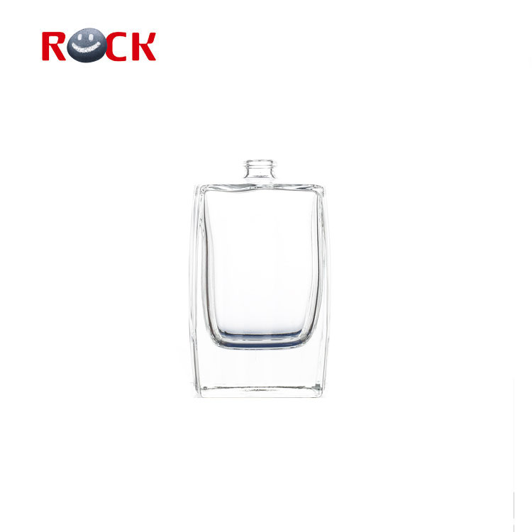 High quality empty square perfume bottle 100ml glass design