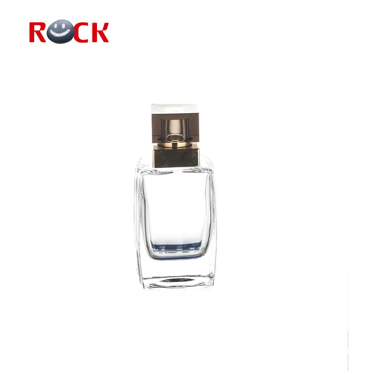 High quality empty square perfume bottle 100ml glass design