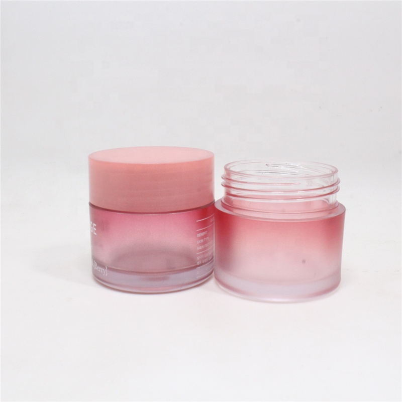 High quality facial cream containers plastic lip scrub jar 20g AS pink cosmetic jar with lids for eye cream