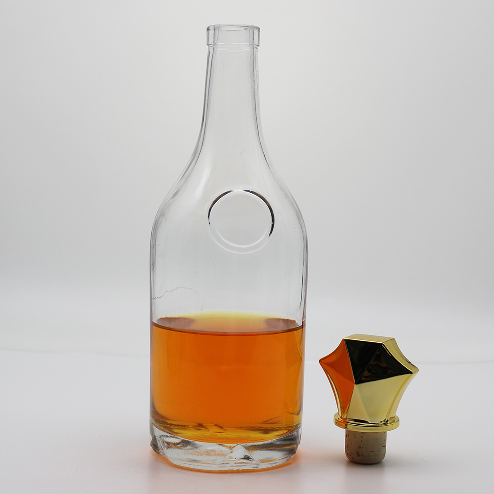 High quality factory supply custom vodka brandy liqour glass bottle 700ml