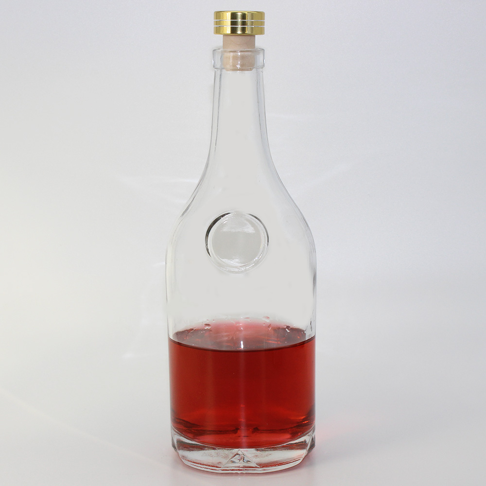 High quality factory supply custom vodka brandy liqour glass bottle 700ml