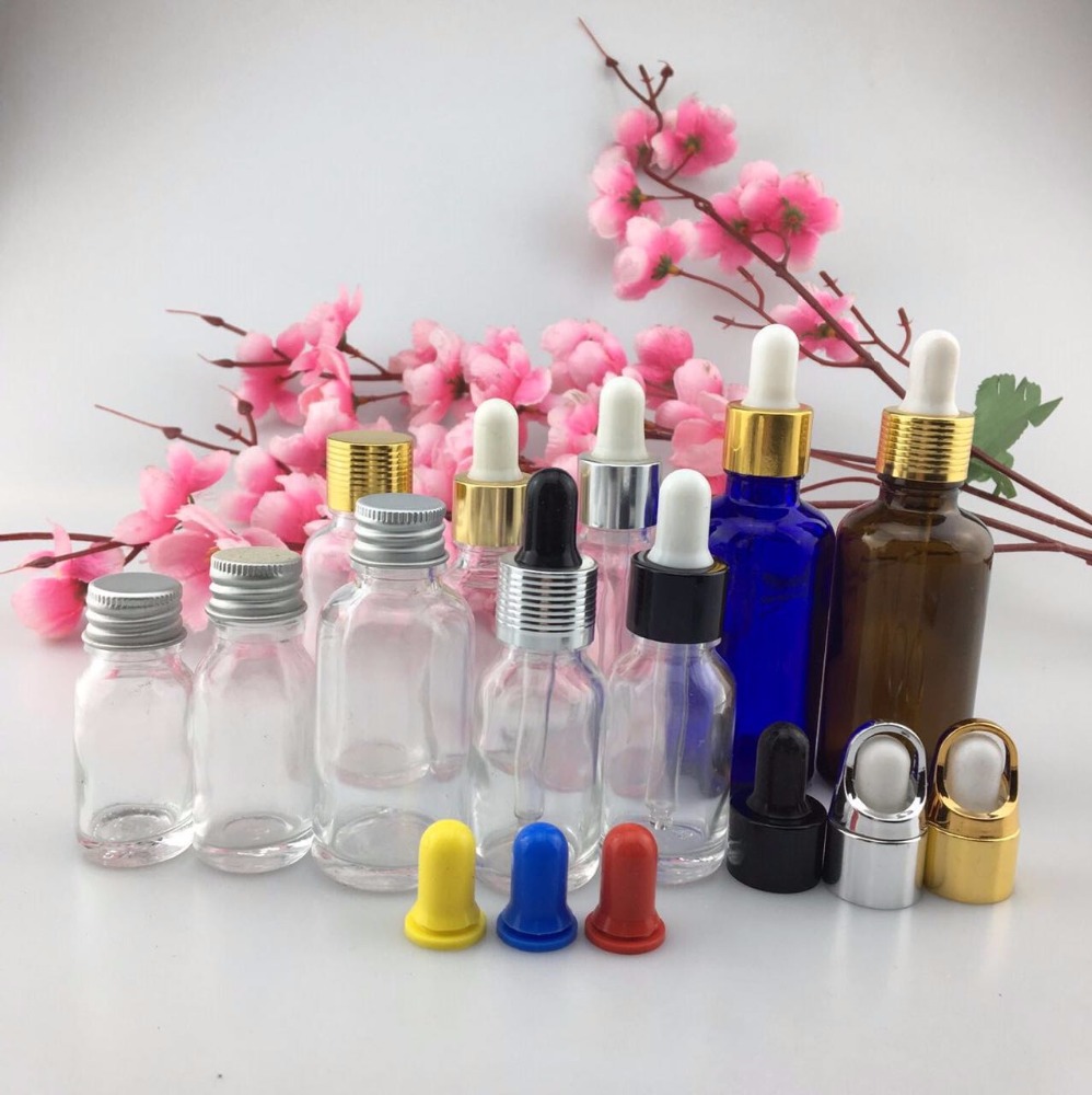 High quality fancy child proof white glass dropper bottle e liquid bottle essential oil bottle 30ml with droppers
