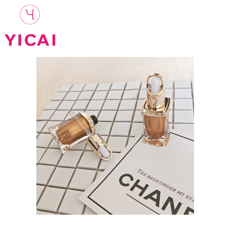 High quality flower basket cover skincare serum PETG dropper bottle 10ML 20ML 30ML