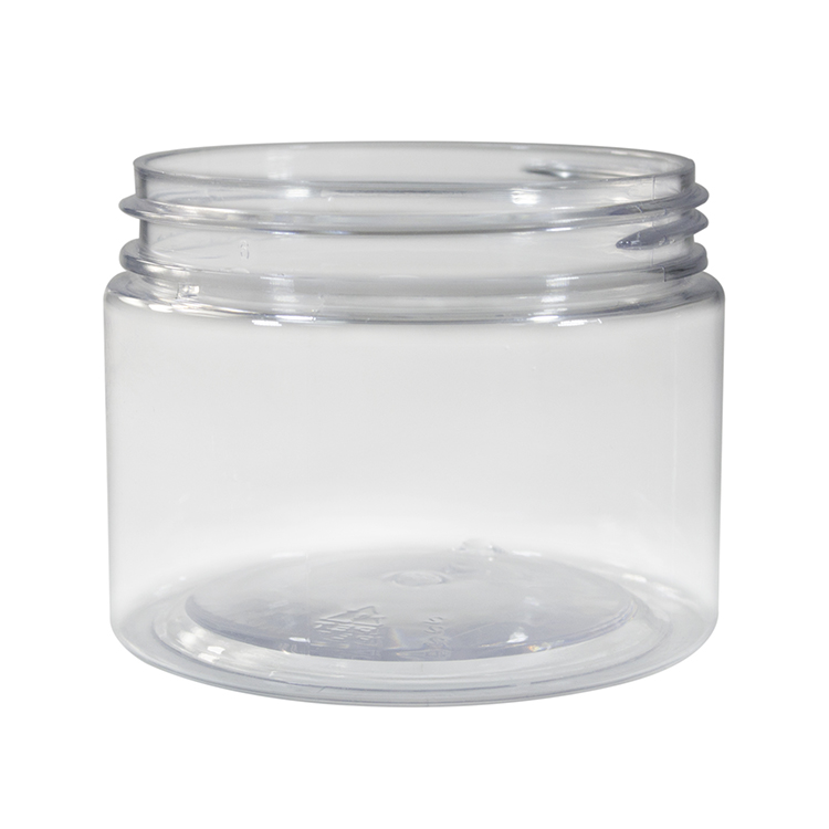 High quality food grade 30g 50g 100g 250g 500g clear pet plastic cosmetic jar with aluminum lid