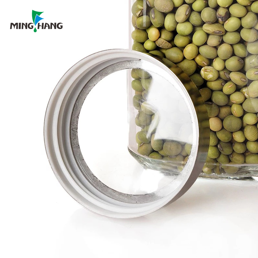 High quality food storage glass jars for canning preserve with metal screw top lid wholesale